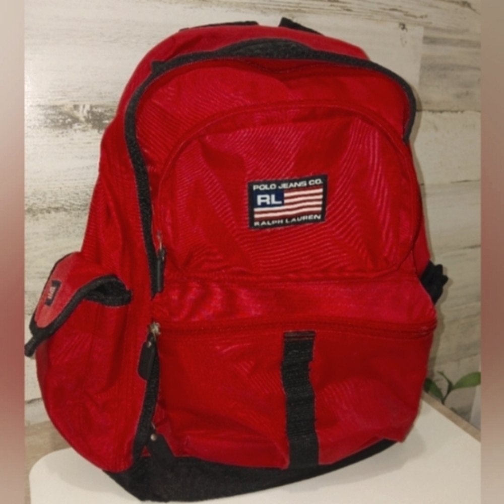 Polo by Ralph Lauren Vintage Red  Backpack